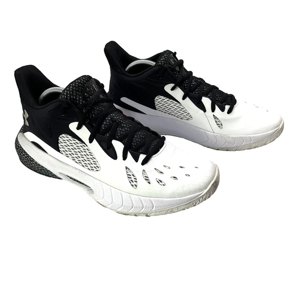 UNDER ARMOR Hovr Havoc Mens‎ Black & White Athletic Shoe 9.5 US Athletic Comfort